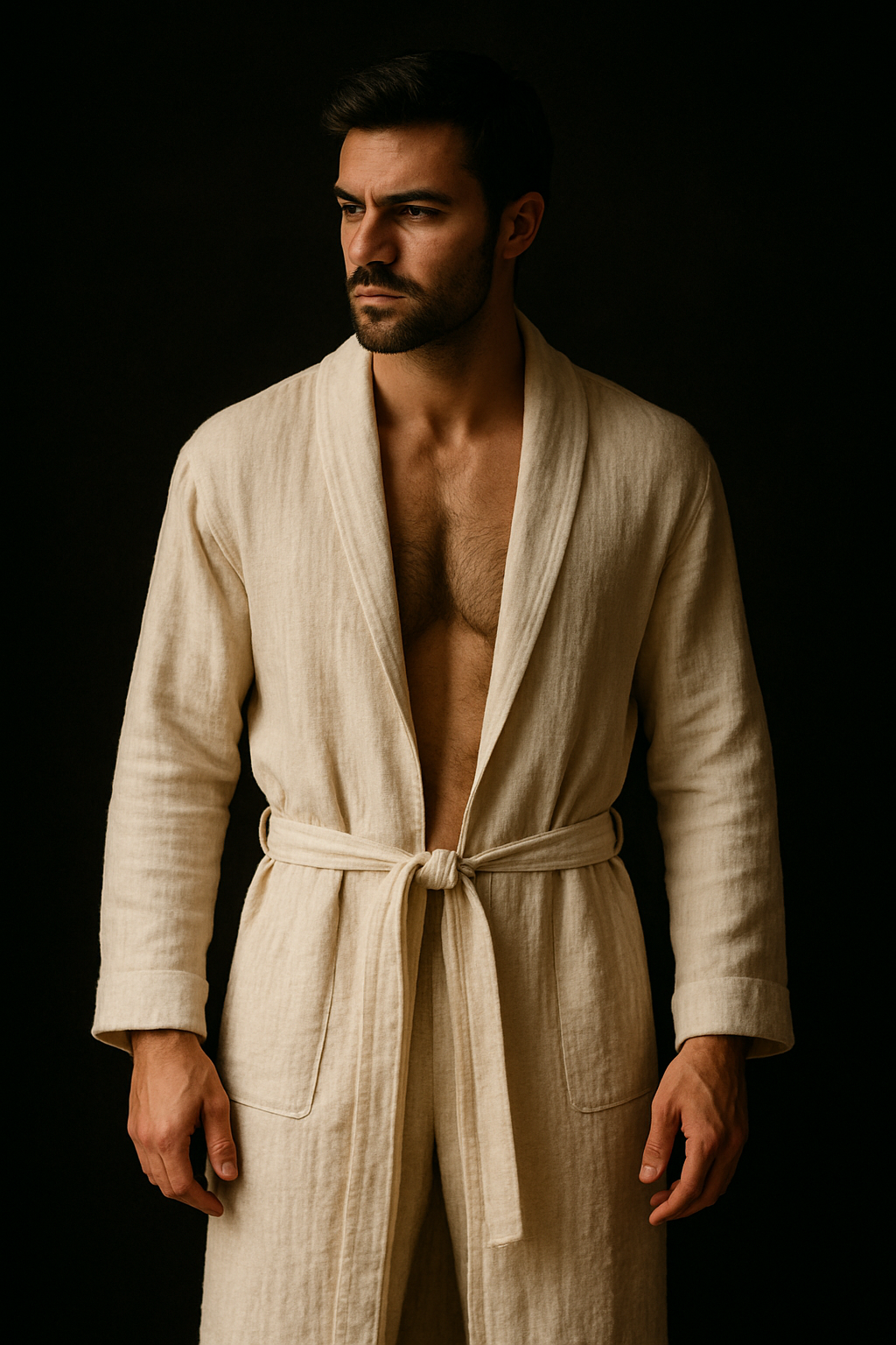 DISQREON Cotton Robe